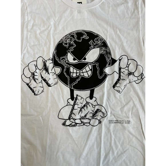 Worldwide youth white tee SZ small - Picture 2 of 3
